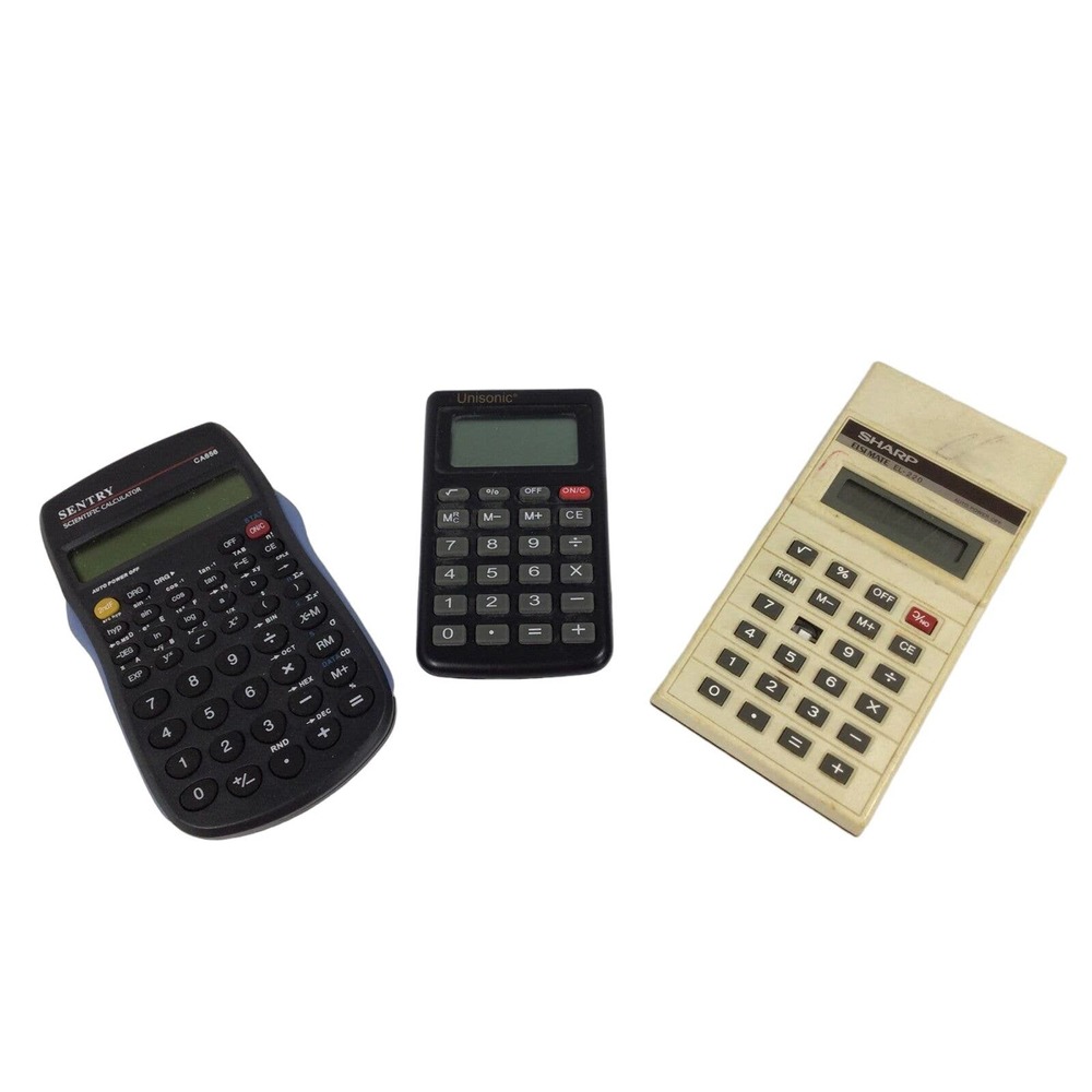 Bundle of calculator/ Sentry/ Unisonic/ Sharp